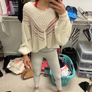 Free People beige sweater